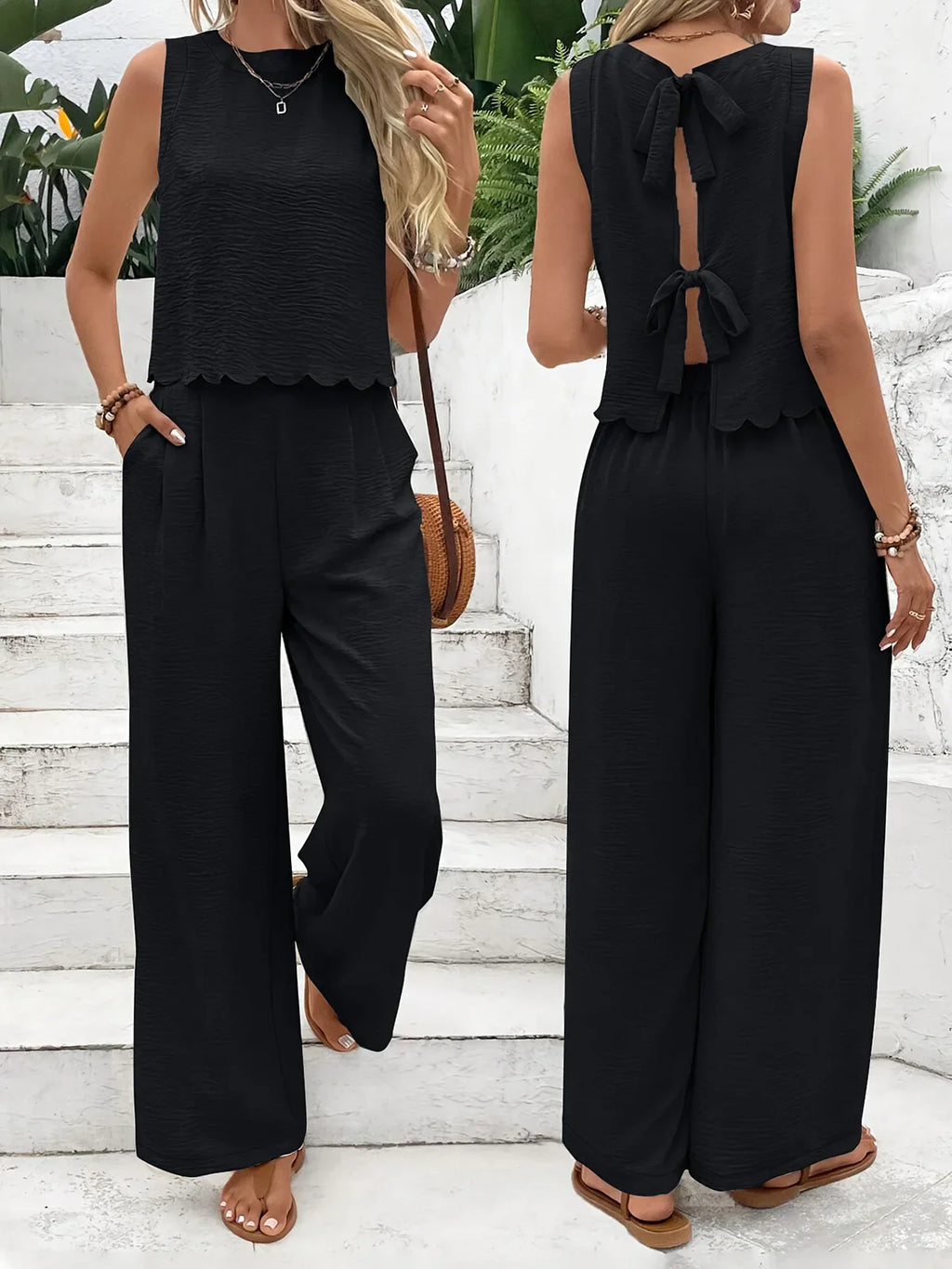 Brigitte - Zweiteiliges Set mit ärmellosem Top und Hose