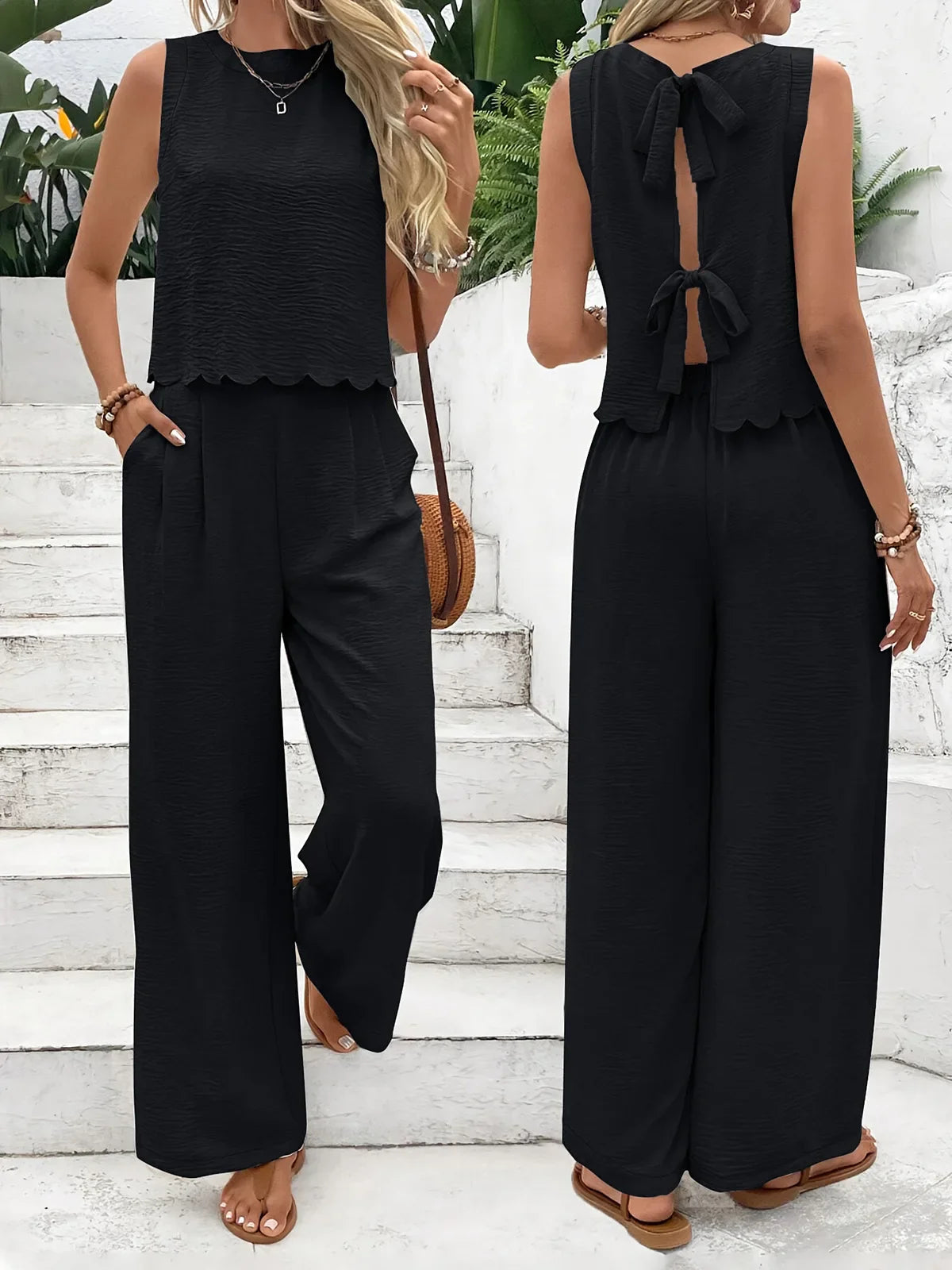Brigitte - Zweiteiliges Set mit ärmellosem Top und Hose