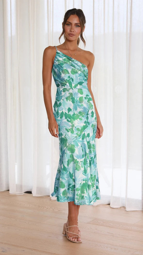 Elegantes Blumenkleid