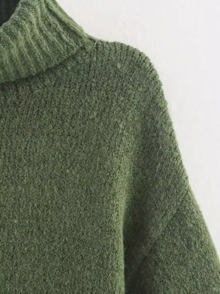 Nivelle | Knitted Turtleneck with Wide Sleeves &amp; Cropped Fit