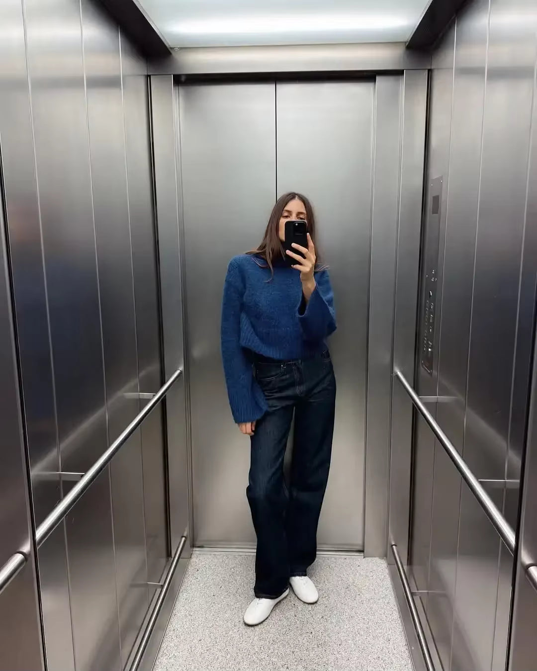 Nivelle | Knitted Turtleneck with Wide Sleeves &amp; Cropped Fit