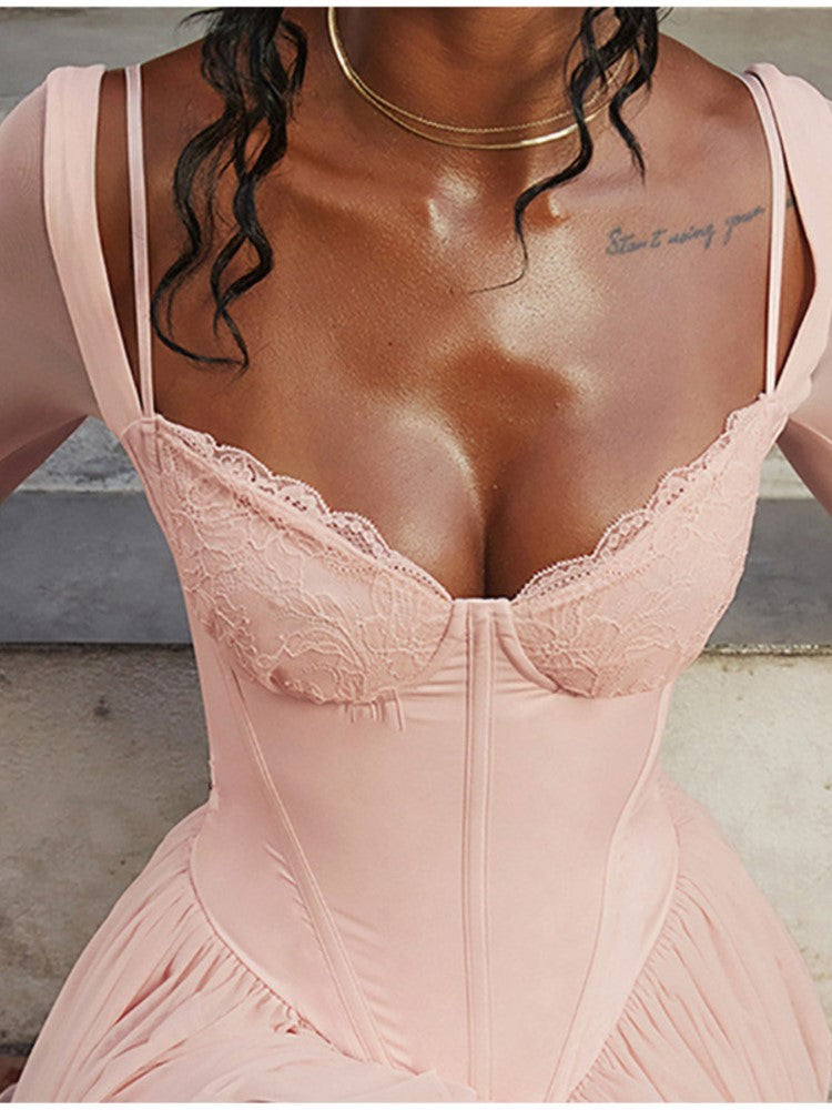 Elsa™ Long Sleeve Corset Dress