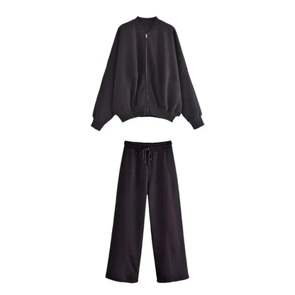 VIRAL TRACKSUIT - BOMBER &amp; HIGH WAIST PANTS 