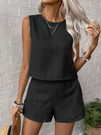 Linda - Summer set with Sleeveless top and shorts