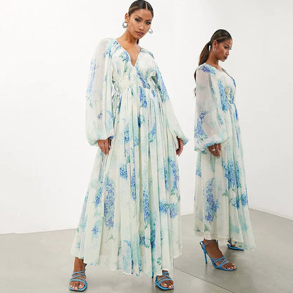 Melaya™ - Blue Ocean Maxi Dress