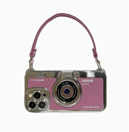 RetroLens™ - iPhone Camera Soft Case with Crossbody Strap