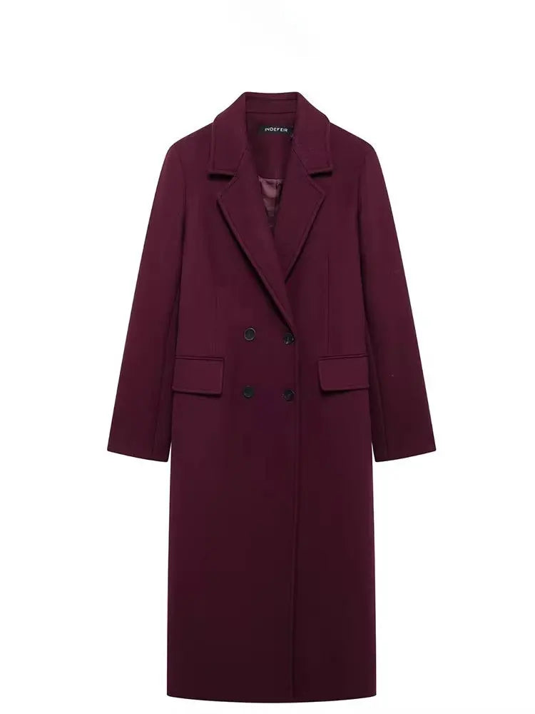Adele Coat | Elegant Winter Coat with Double Buttons 