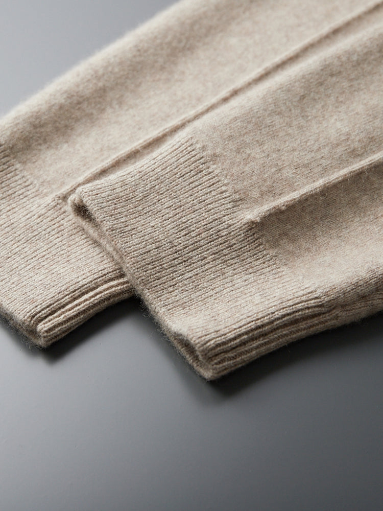 Mauro | Loungewear-Set aus Wolle | Weicher Strickcardigan &amp; Jogginghose mit Thermoregulierung