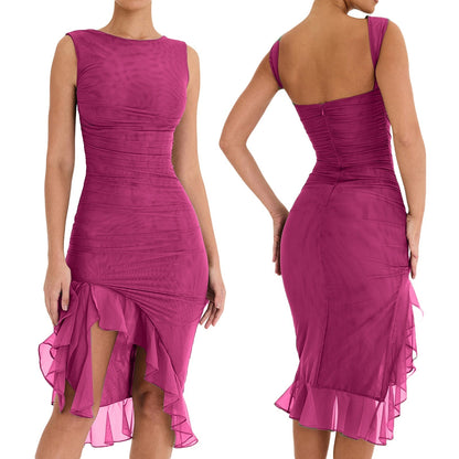 Dezalina™ - Sleeveless Ruffle Lace Summer Dress