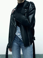 JHooze™ – Modische Biker-Jacke aus veganem Leder