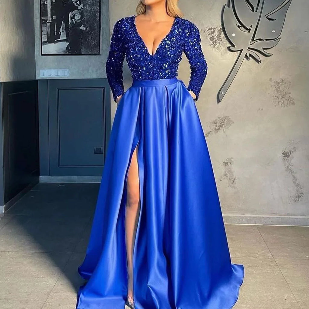 Serafina – Glamouröses langes Paillettenkleid für Damen
