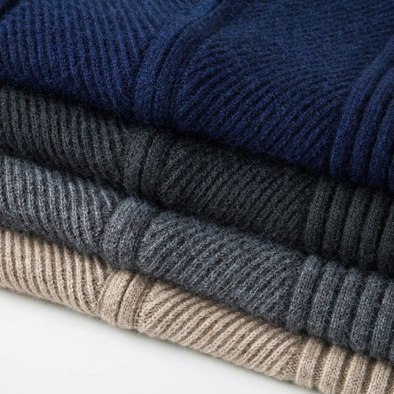 Raffy – Gestrickter Herren-Zip-Pullover mit Stretch und Wärme