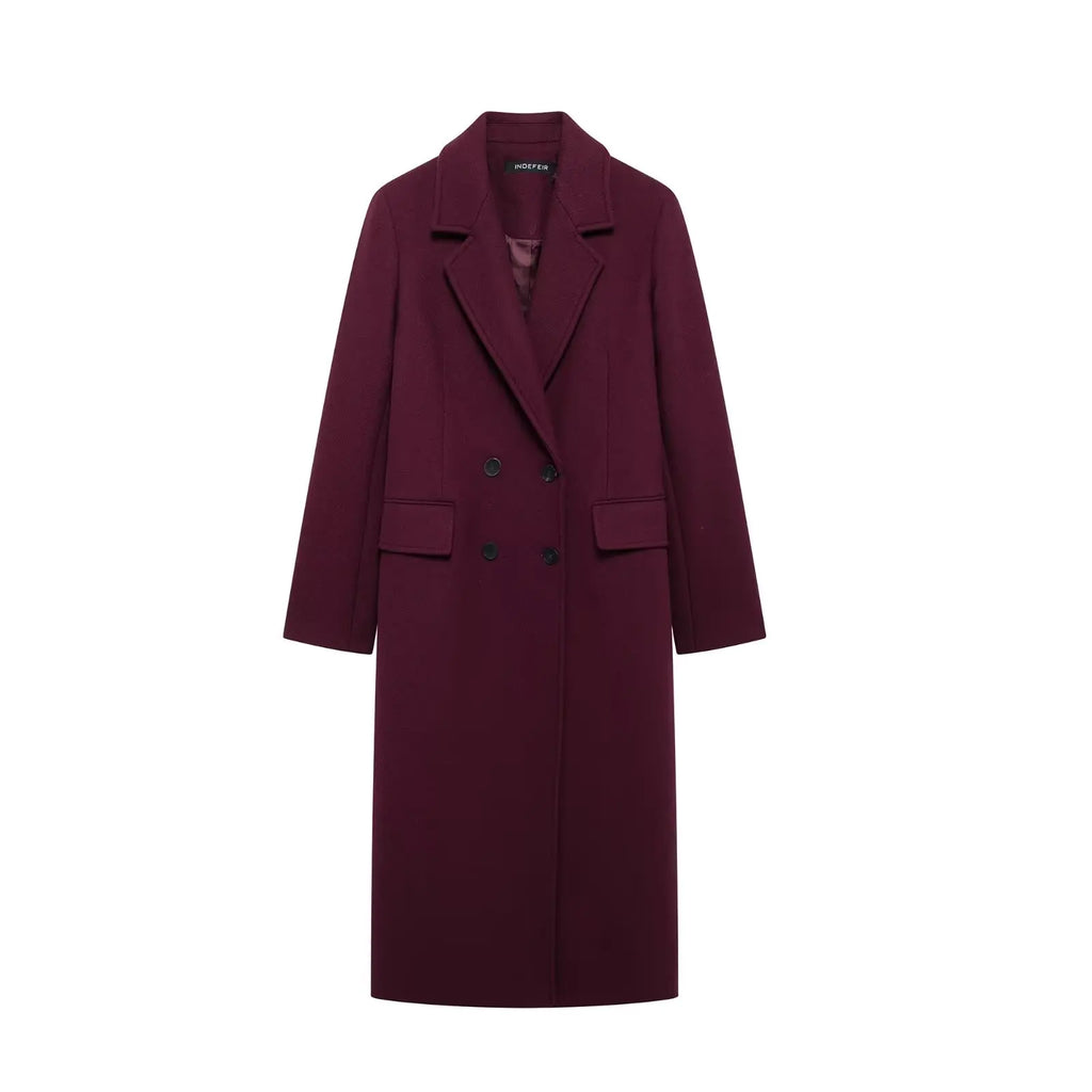 Adele Coat | Elegant Winter Coat with Double Buttons 