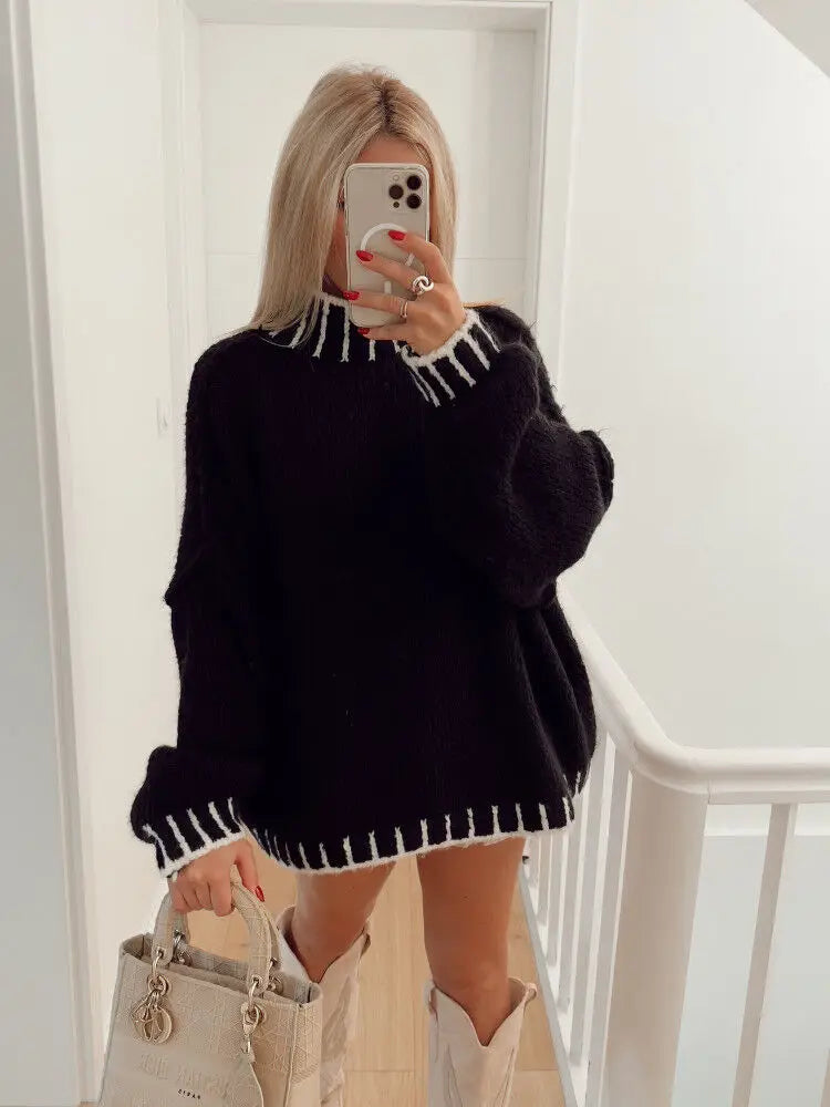 Pull Lolita - Übergroßer Rollkragenpullover 