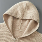 Cashmere Zip Hoodie – Luxe, Comfortabele en Zachte Hoodie van Kasjmier