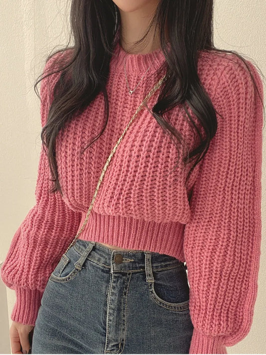 Lora Cropped Sweater | Loose &amp; Stylish