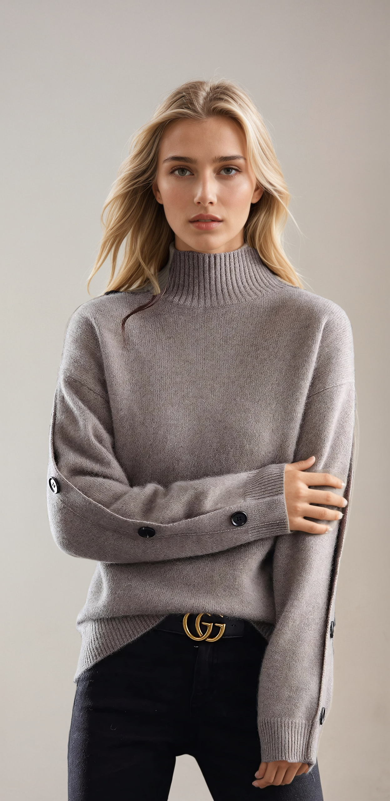 Turtleneck | With Arm Buttons