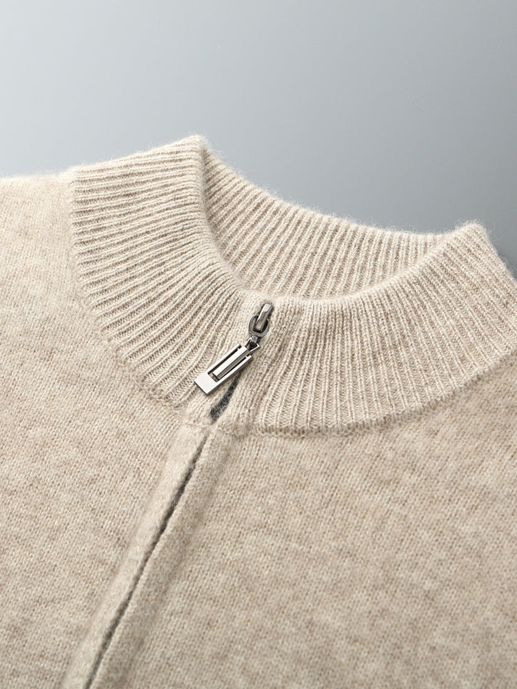 Mauro | Loungewear-Set aus Wolle | Weicher Strickcardigan &amp; Jogginghose mit Thermoregulierung