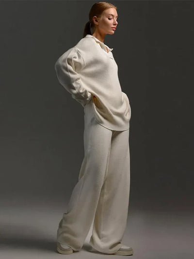 Selviane | Lounge Set met Wide Leg Broek & Relaxed Fit Top