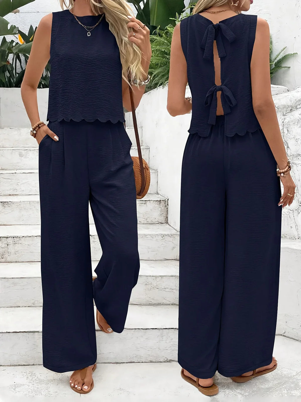 Brigitte - Zweiteiliges Set mit ärmellosem Top und Hose