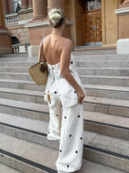 Camila | Linen Polka Co-ord Set