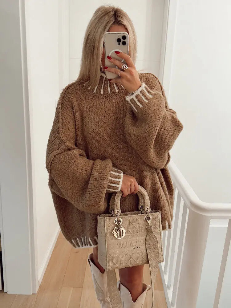 Pull Lolita - Oversized turtleneck sweater 