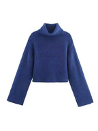 Nivelle | Knitted Turtleneck with Wide Sleeves &amp; Cropped Fit