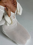 NILA - Transparent Dress White