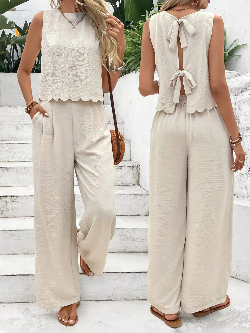 Brigitte - Zweiteiliges Set mit ärmellosem Top und Hose