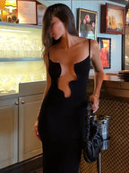 Nina™ – Maxikleid mit tiefem V-Ausschnitt