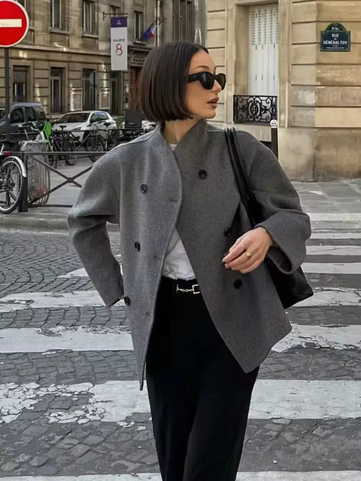 Lorayne Jacket | Oversized Double-Breasted Damesjas