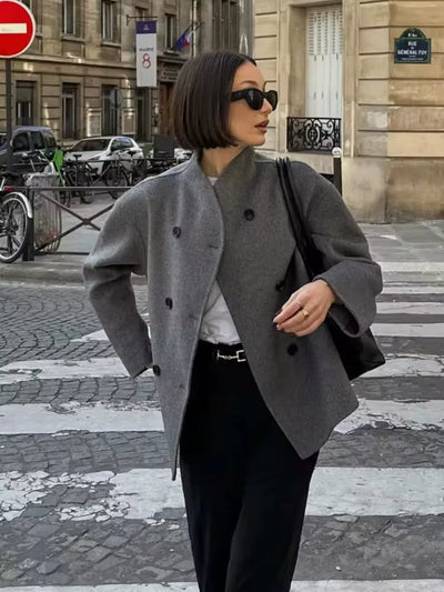 Lorayne Jacket | Oversized Double-Breasted Damesjas