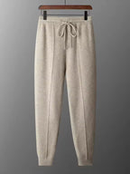 Mauro | Loungewear-Set aus Wolle | Weicher Strickcardigan &amp; Jogginghose mit Thermoregulierung