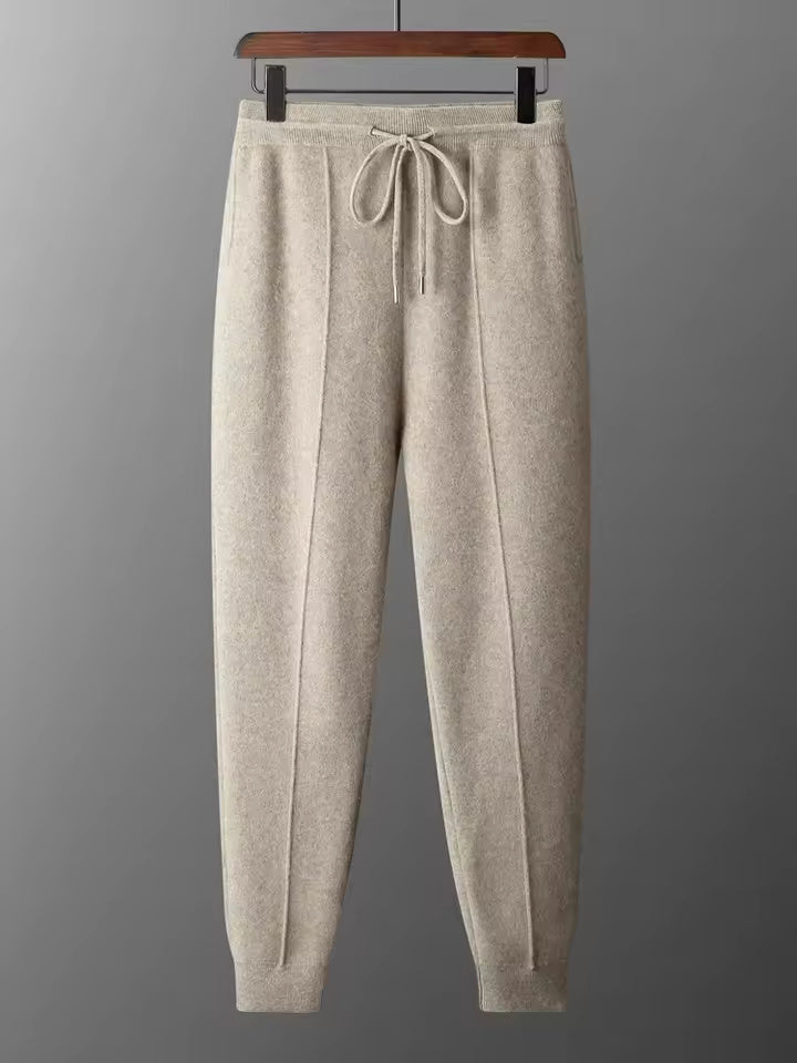 Mauro | Loungewear-Set aus Wolle | Weicher Strickcardigan &amp; Jogginghose mit Thermoregulierung