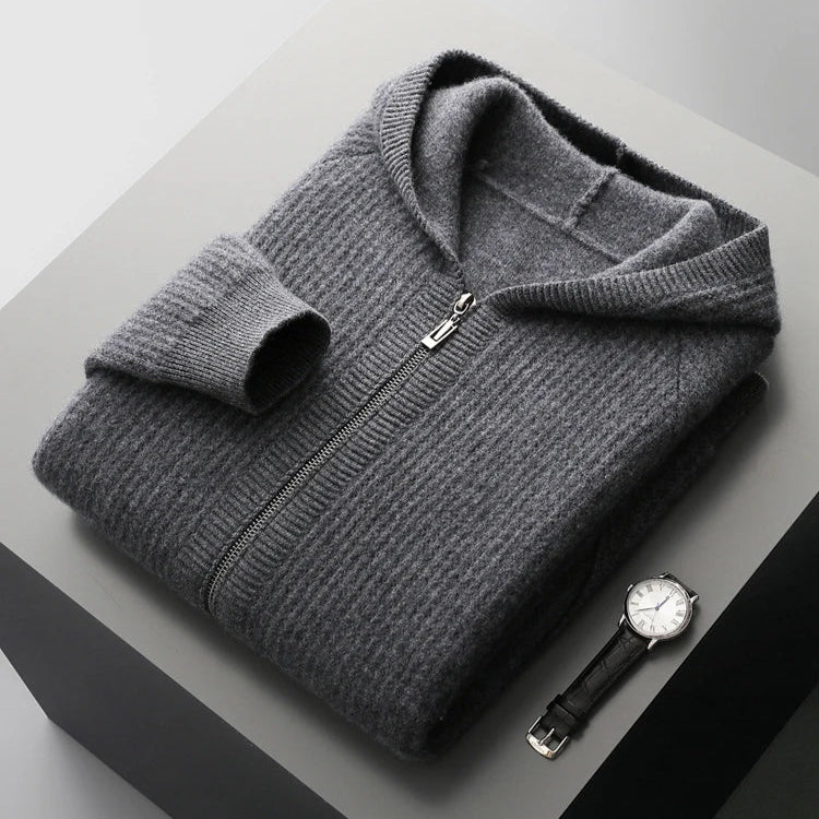 Cashmere Zip Hoodie – Luxe, Comfortabele en Zachte Hoodie van Kasjmier