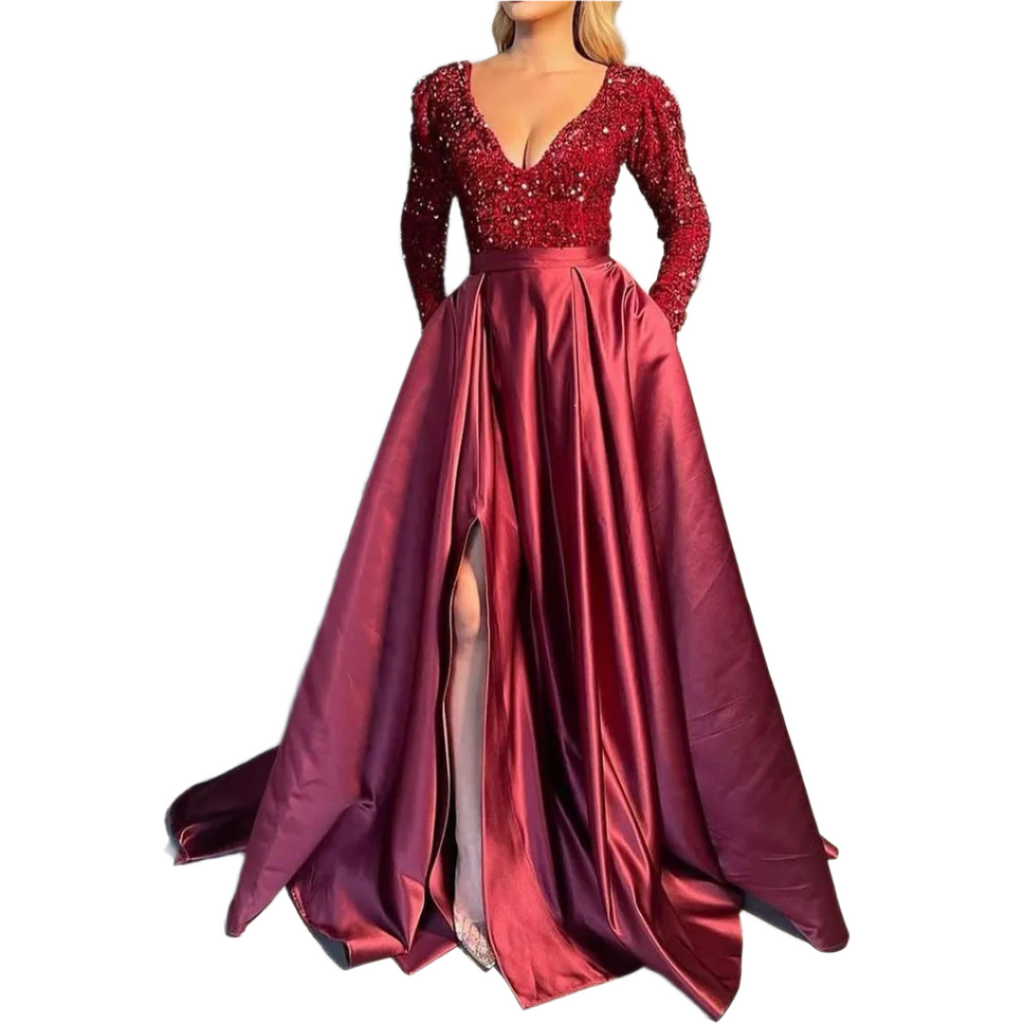 Serafina – Glamouröses langes Paillettenkleid für Damen