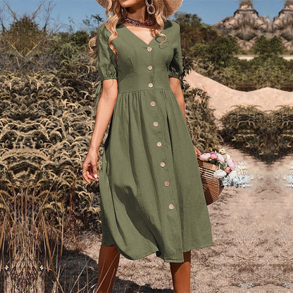 Magaretia™ - elegant dress with buttons