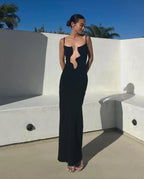 Nina™ – Maxikleid mit tiefem V-Ausschnitt