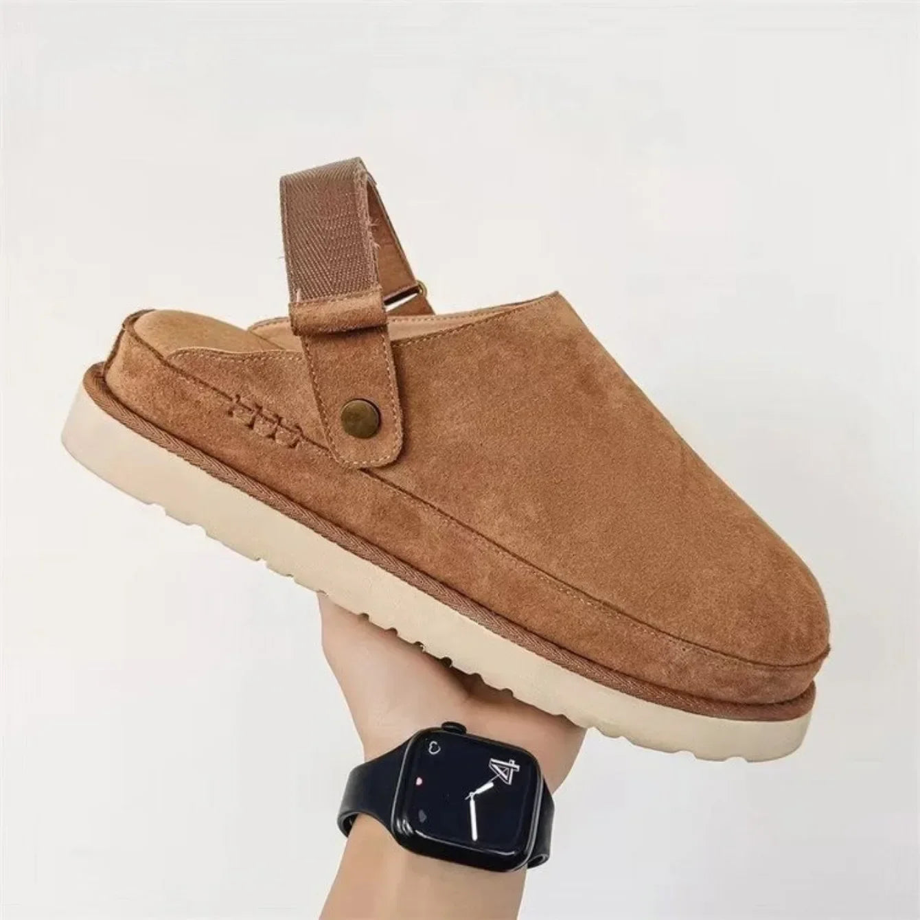 Naloa Clogs | Casual Suède Clogs met Bandje