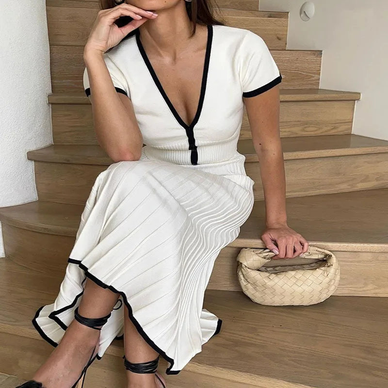 Pullover-Rock-Set mit Besatz von MariaFiorelli