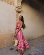 Sasha | Rosa Maxikleid