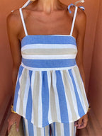 Hanne – Summer Set with Printed Pants