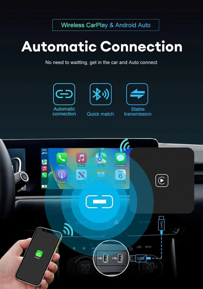 AutoCarplay™-Dongle | Drahtloser CarPlay-Adapter 2024