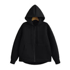 Motta™ | Essential Comfort Zip-Up Black