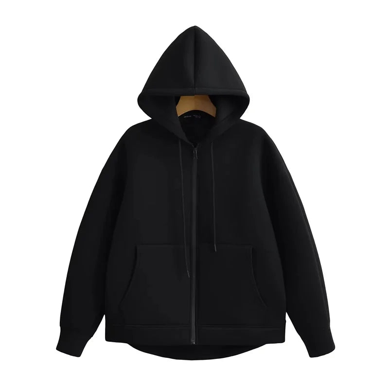 Motta™ | Essential Comfort Zip-Up Black