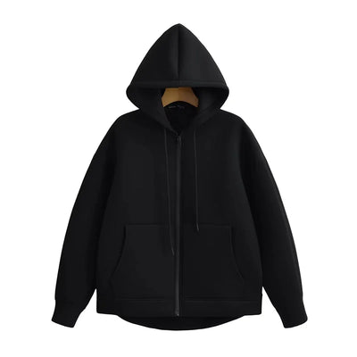 Motta™ | Essential Comfort Zip-Up Black