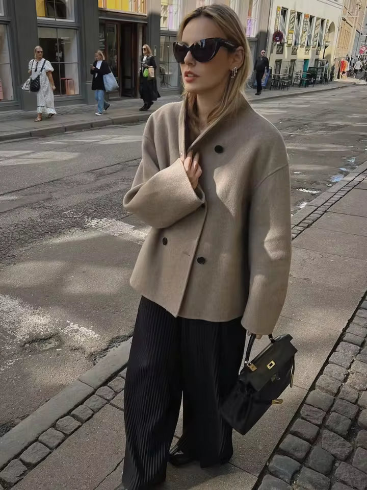 Lorayne Jacke | Oversized, zweireihige Damenjacke