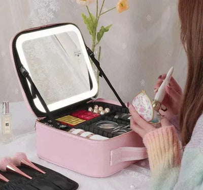 GlowCaddy™ | Portable LED Makeup Bag