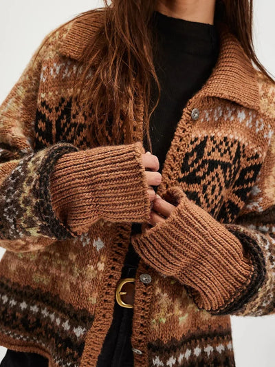Norvaya | Gebreide Fair Isle Trui met Retro Noors Patroon