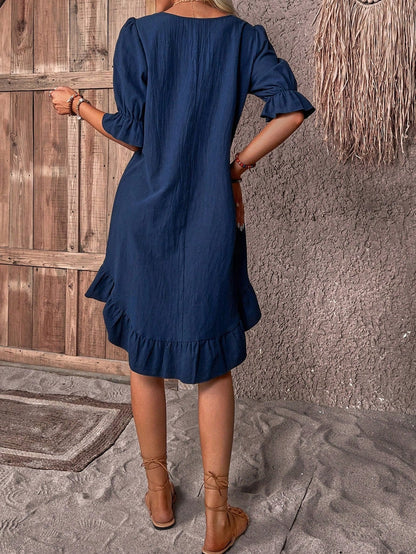 Emalina™ - Summer dress with ruffles